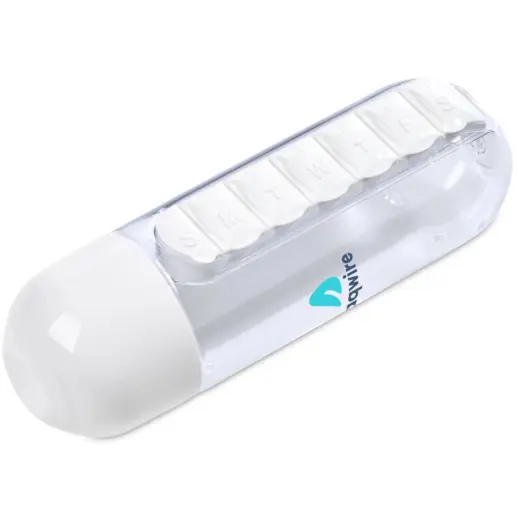 Altitude Vita-Stream Pill Box Plastic Water Bottle Branded Flat